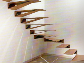 modello a sbalzo in ferro